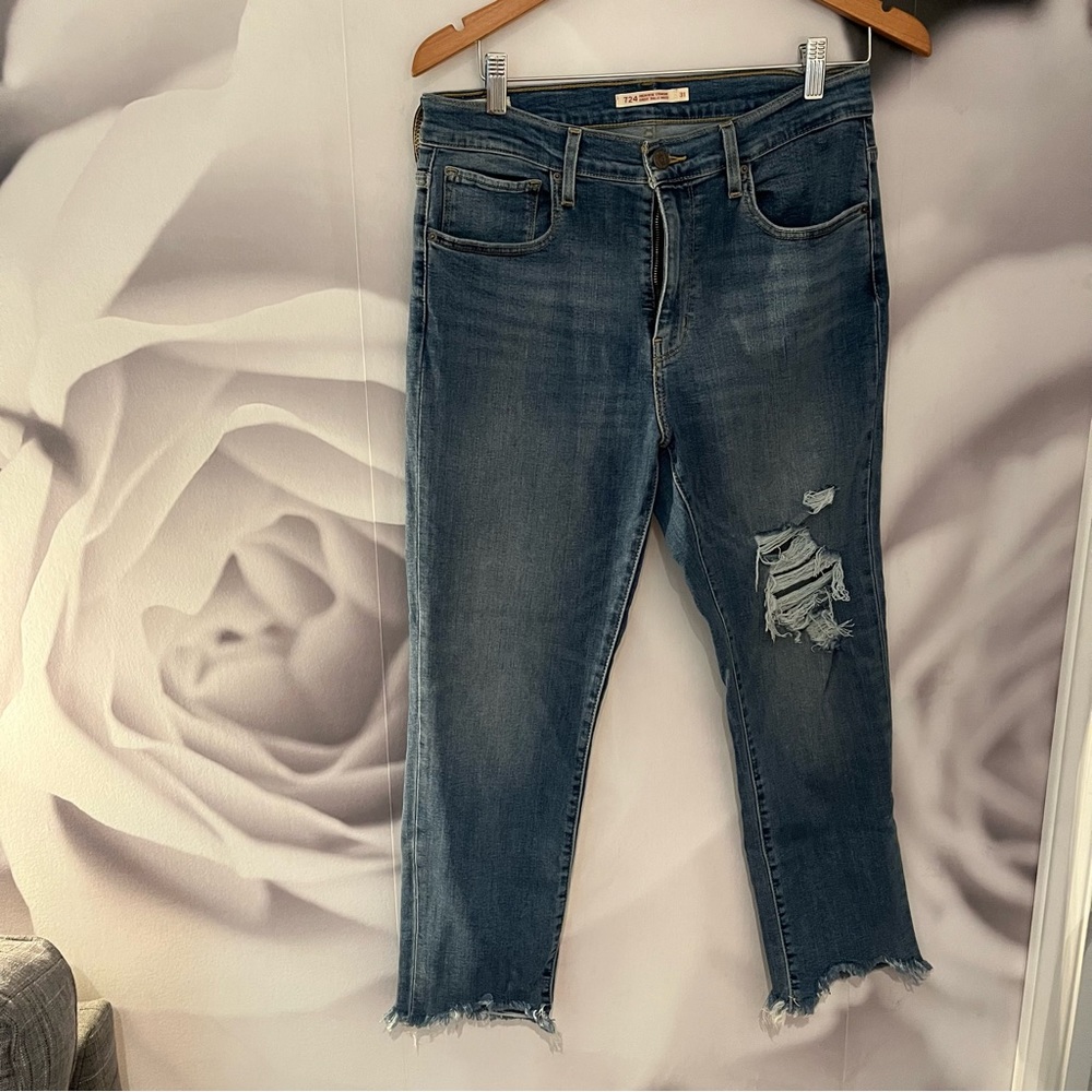 Levi’s 724 High-rise straight jeans size 31